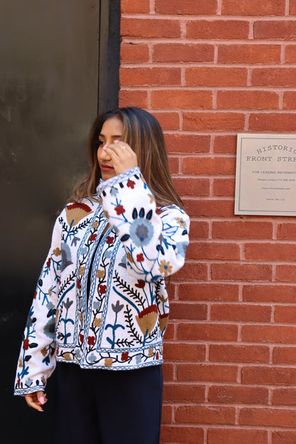 Suzani Jacket - White