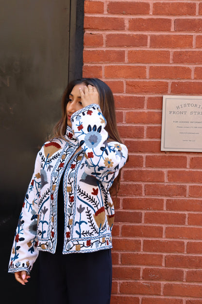 Suzani Jacket - White