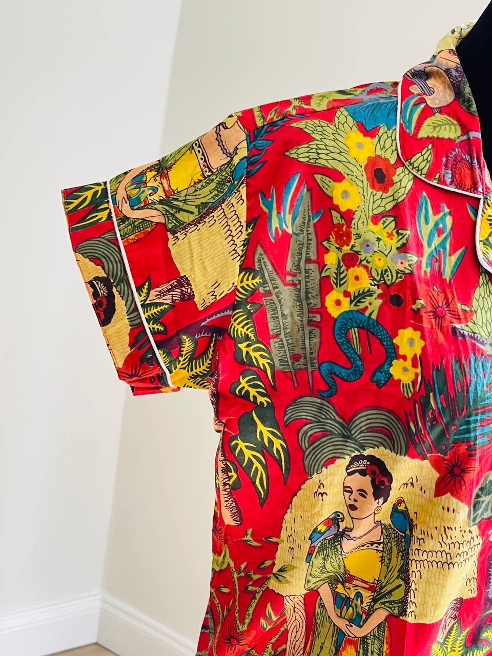 Frida Kahlo Short Pajama Set - Red