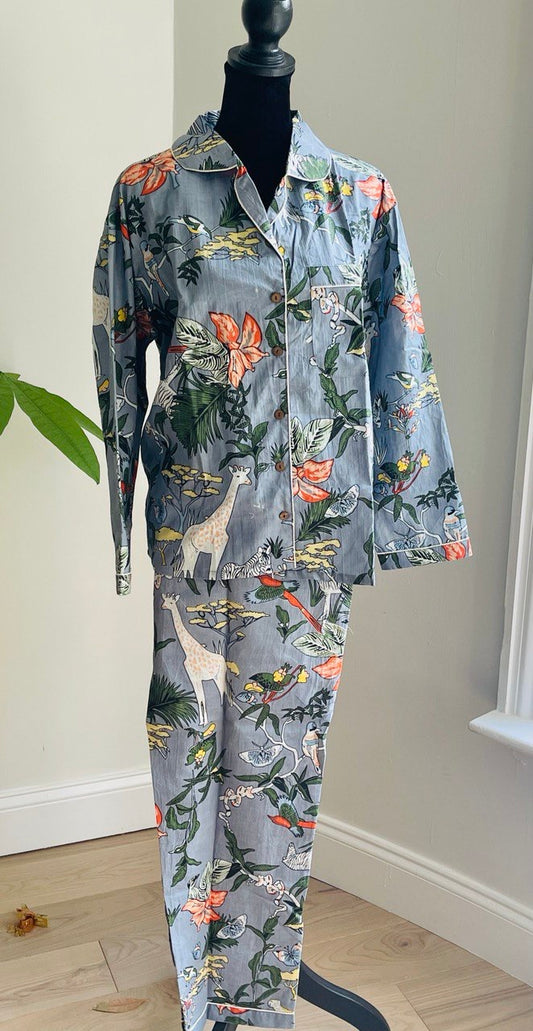 Cotton Cozy Grey Long PJ Set