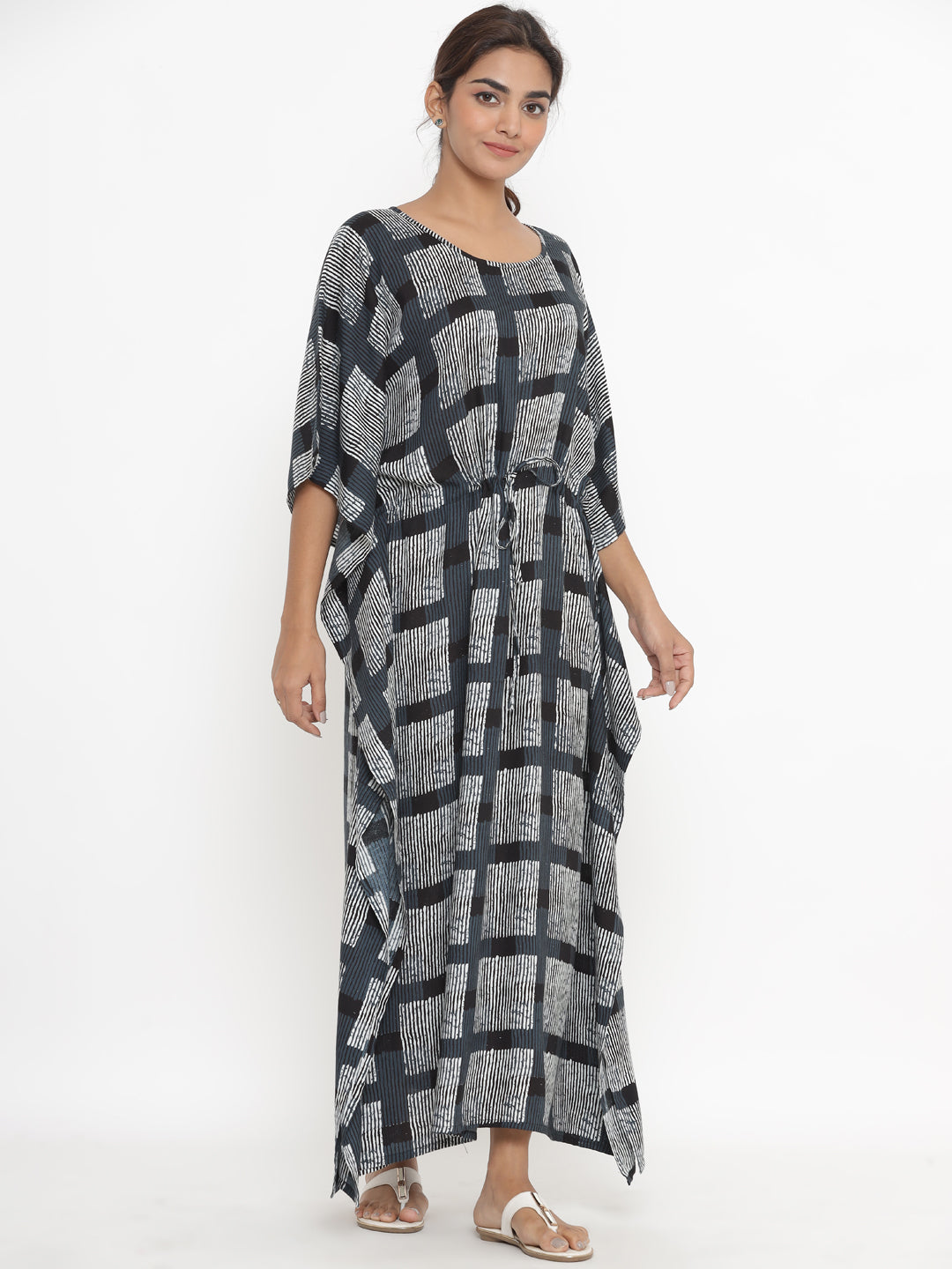 Hand Block Print Cotton Kaftan