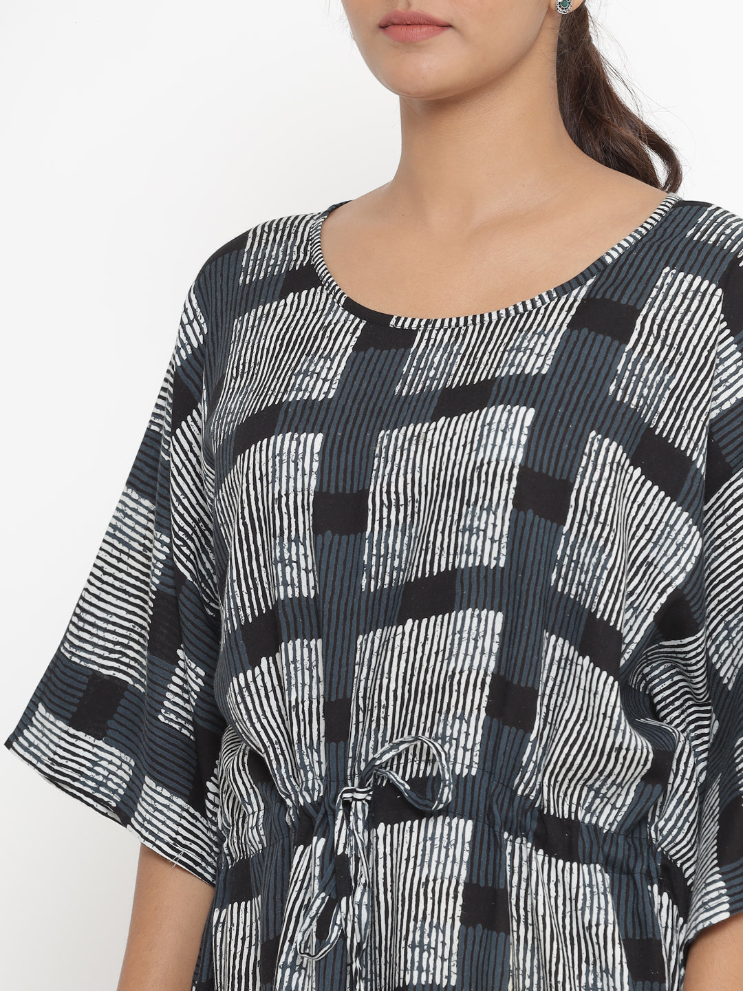 Hand Block Print Cotton Kaftan