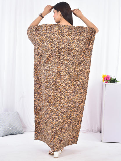 Hand-Block Print Cotton Kaftan