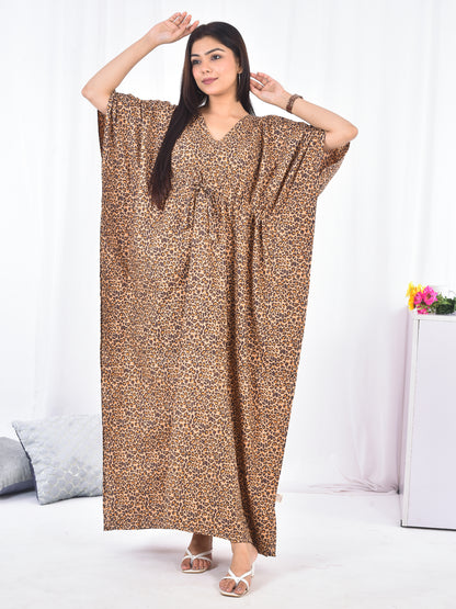 Hand-Block Print Cotton Kaftan