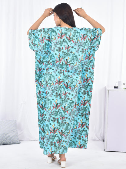 Hand-Block Print Cotton Kaftan