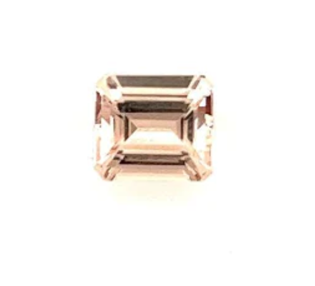 Natural Peach Morganite Emerald Cut 2.40 Ct