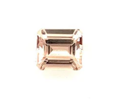 Natural Peach Morganite Emerald Cut 2.40 Ct
