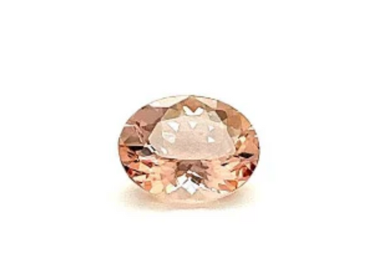 Natural Peach Morganite 2.08 Cts Oval 8x10mm (Ny002)