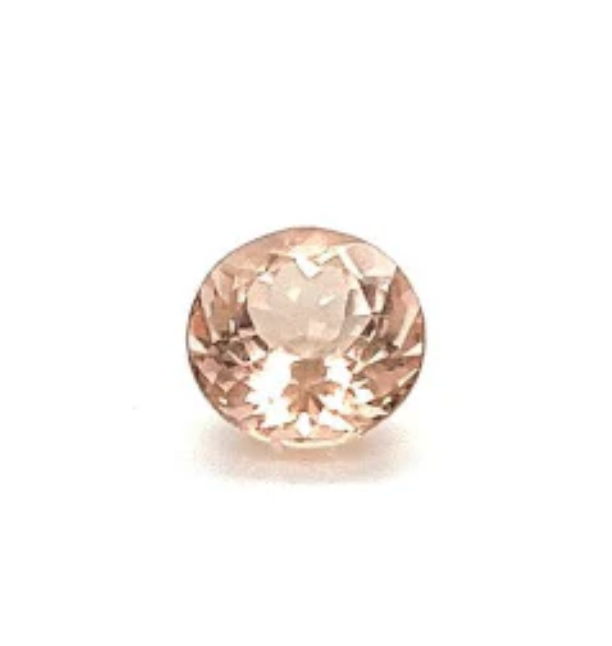 Natural Peach Morganite 8mm Round Shape 1.79 Cts (NYRD012)