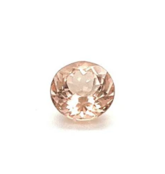Natural Peach Morganite 8mm Round Shape 1.79 Cts (NYRD012)