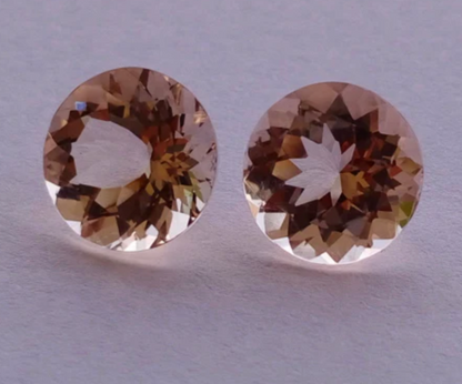 Natural Peach Morganite Gemstone - 9mm Round Shape 2.70 Cts (MGRD013)