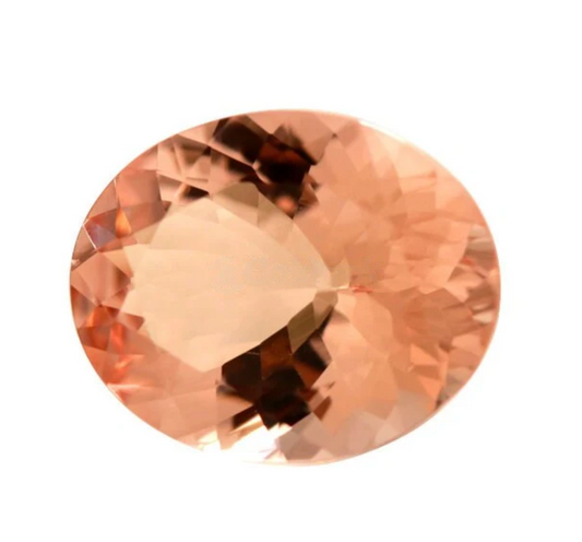 Natural Peach Morganite Oval Cut 8.53 Cts (MGOV011)