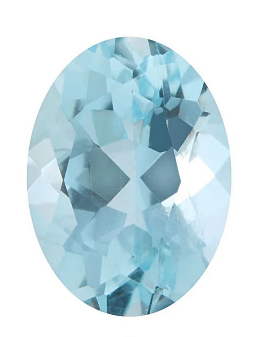 AAAA Grade Natural Aquamarine 7X5MM Oval 0.73 Ct (AOV - 124)