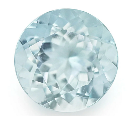 7.5MM Natural Blue Aquamarine A Grade Round 1.52 Cts (AROU-117)