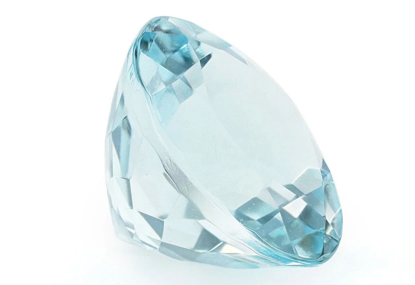 7.5MM Natural Blue Aquamarine A Grade Round 1.52 Cts (AROU-117)