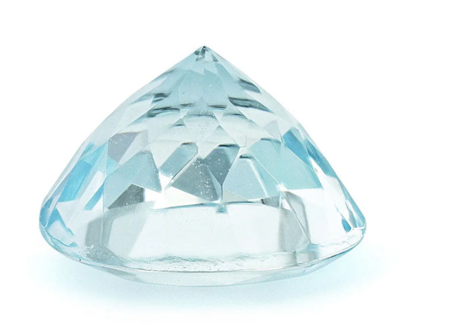 7.5MM Natural Blue Aquamarine A Grade Round 1.52 Cts (AROU-117)