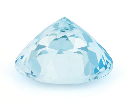 7.5MM Natural Blue Aquamarine AAAA Grade Round 1.47 Cts (AROU-122)