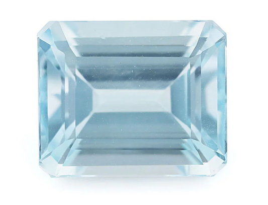 Natural Aquamarine 12x10mm Emerald 6.14 Ct (AEM -102)