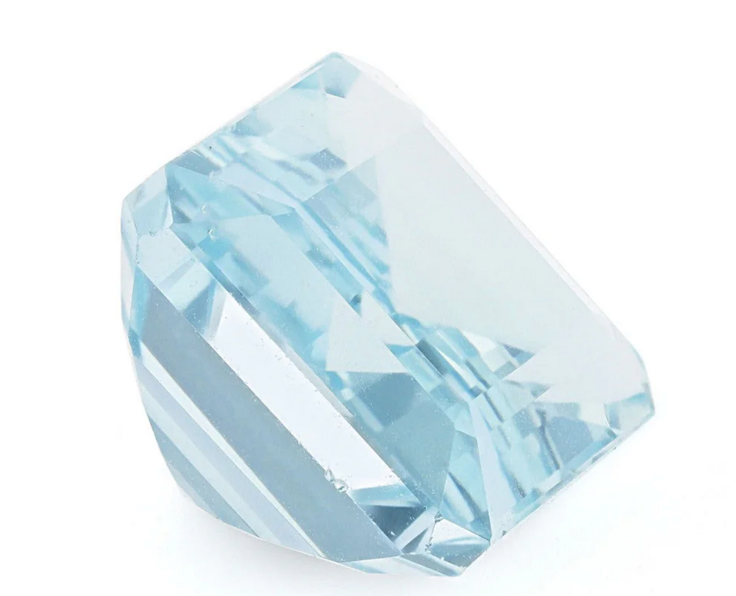Natural Aquamarine 12x10mm Emerald 6.14 Ct (AEM -102)