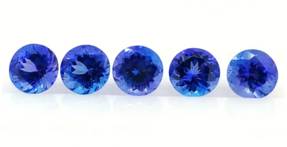 AAAA Grade Natural VIVID Tanzanite Round 1.70 Cts (TZRD003)