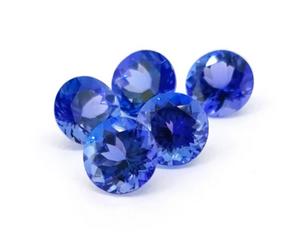AAAA Grade Natural VIVID Tanzanite Round 1.70 Cts (TZRD003)