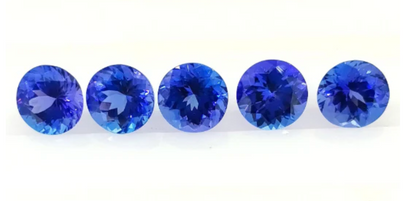 AAAA Grade Natural VIVID Tanzanite Round 1.70 Cts (TZRD003)