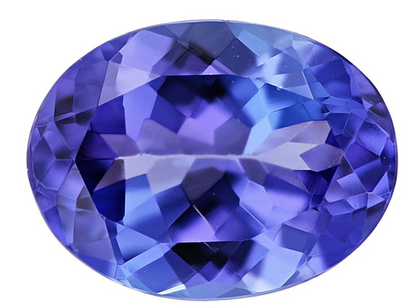 AAAA Natural VIVID Tanzanite 9x11MM Oval 3.72 Cts (TZOV031)