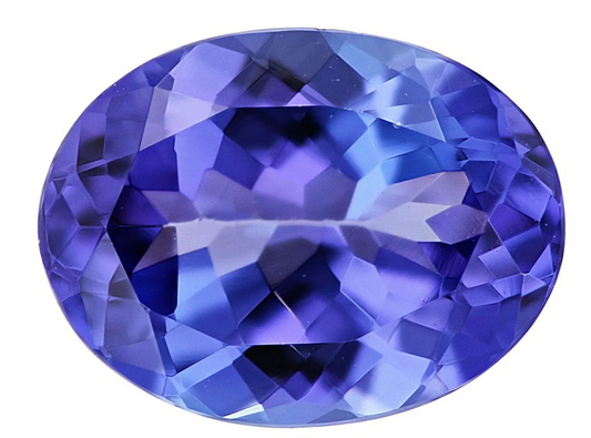 AAAA Natural VIVID Tanzanite 9x11MM Oval 3.72 Cts (TZOV031)
