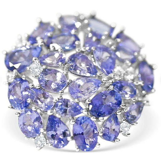 Tanzanite Cluster Ring (PJC0536R)