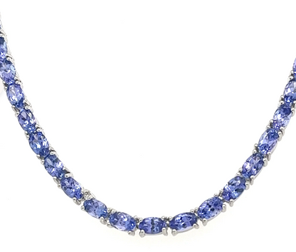 21.41 Carat Untreated Tanzanite Necklace: Nature's Beauty, Captured (PJC31564N)