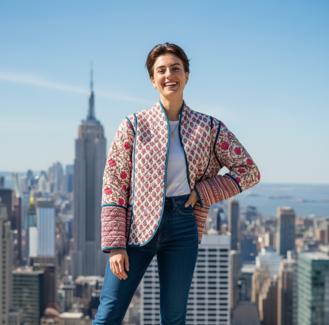 PINK Floral Reversible Jacket