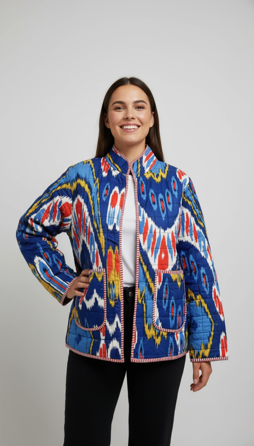 Ikat Dream Quilted Jacket