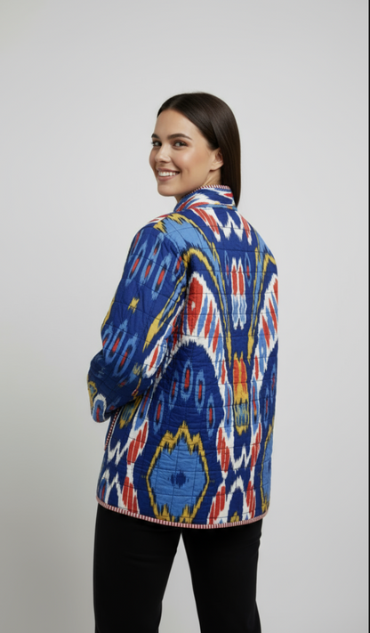 Ikat Dream Quilted Jacket
