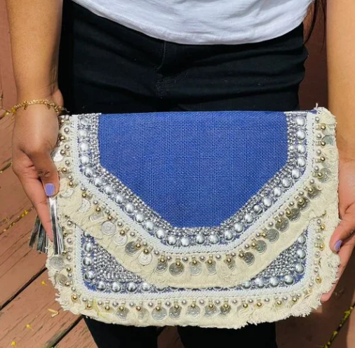 Purple Handmade Bohemian Sling Style Bag