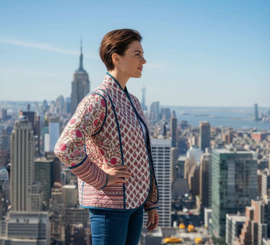 PINK Floral Reversible Jacket