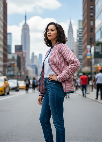 PINK Floral Reversible Jacket
