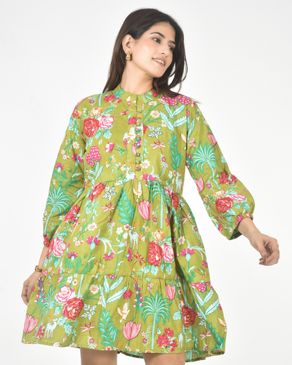 Verdant Bloom Tiered Mini