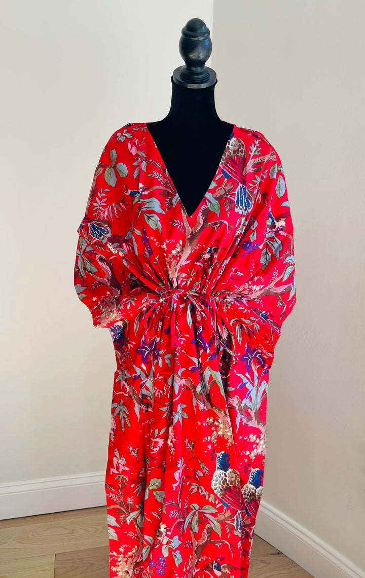 Hand-block Print Cotton Kaftan