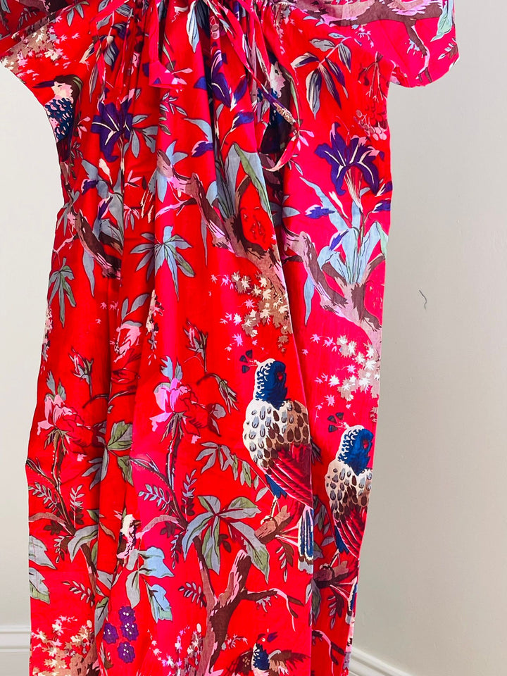 Hand-block Print Cotton Kaftan