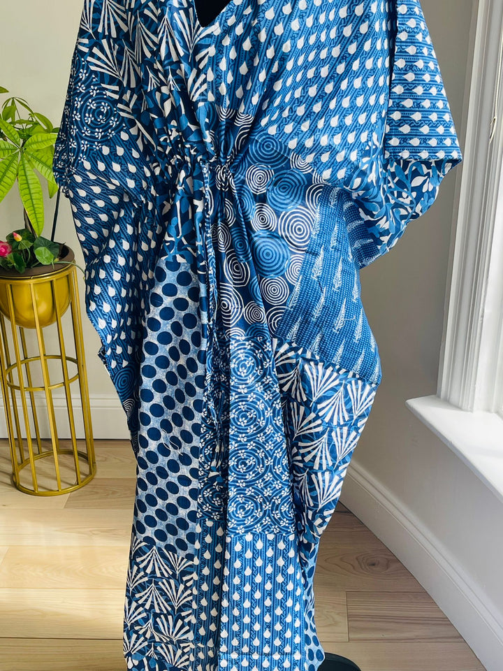 Hand-block Print Cotton Kaftan