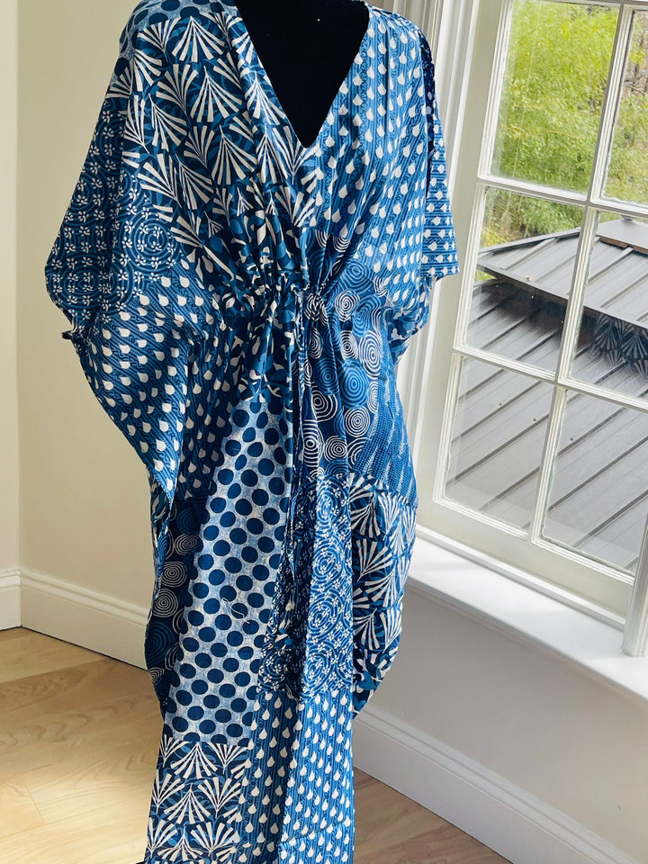 Hand-block Print Cotton Kaftan