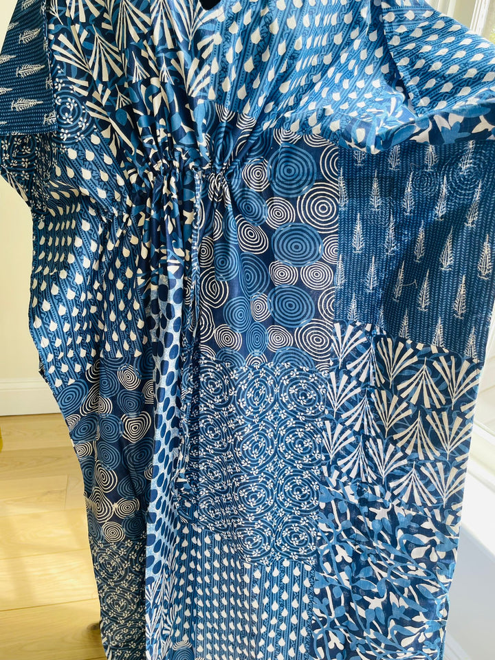 Hand-block Print Cotton Kaftan