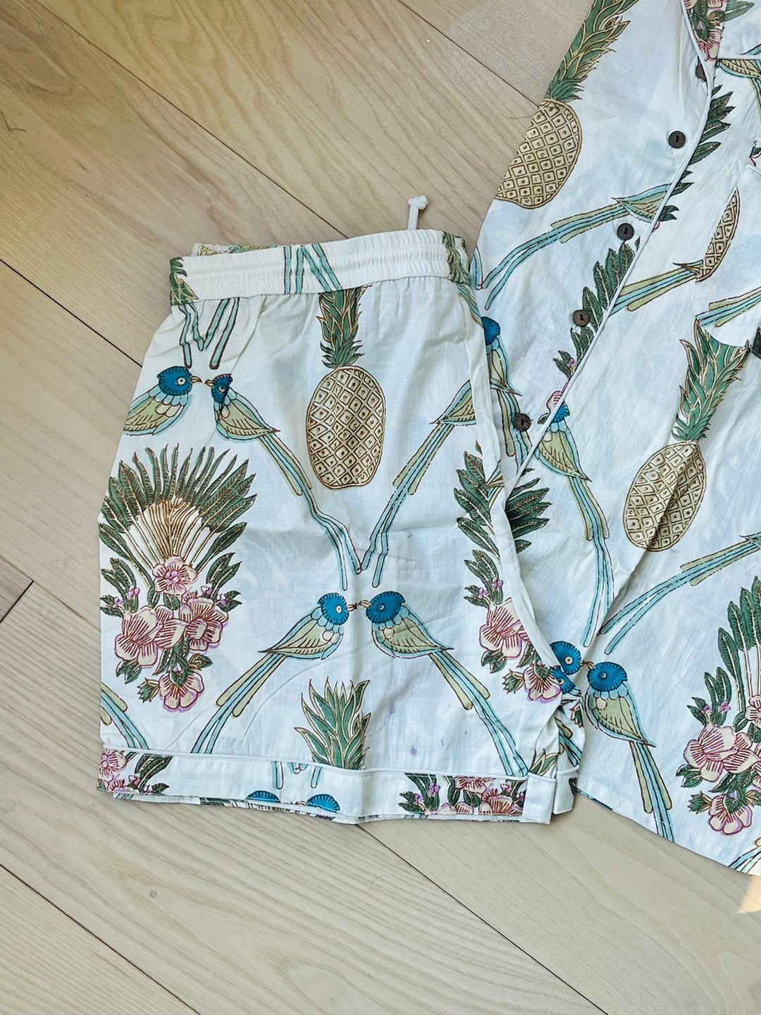 Pine Printed Short Pajama Set