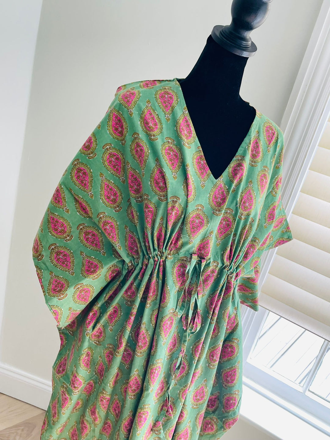 Hand Block Print Cotton Women Kaftan