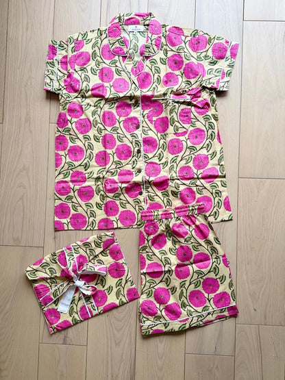 Pink Floral Short PJ