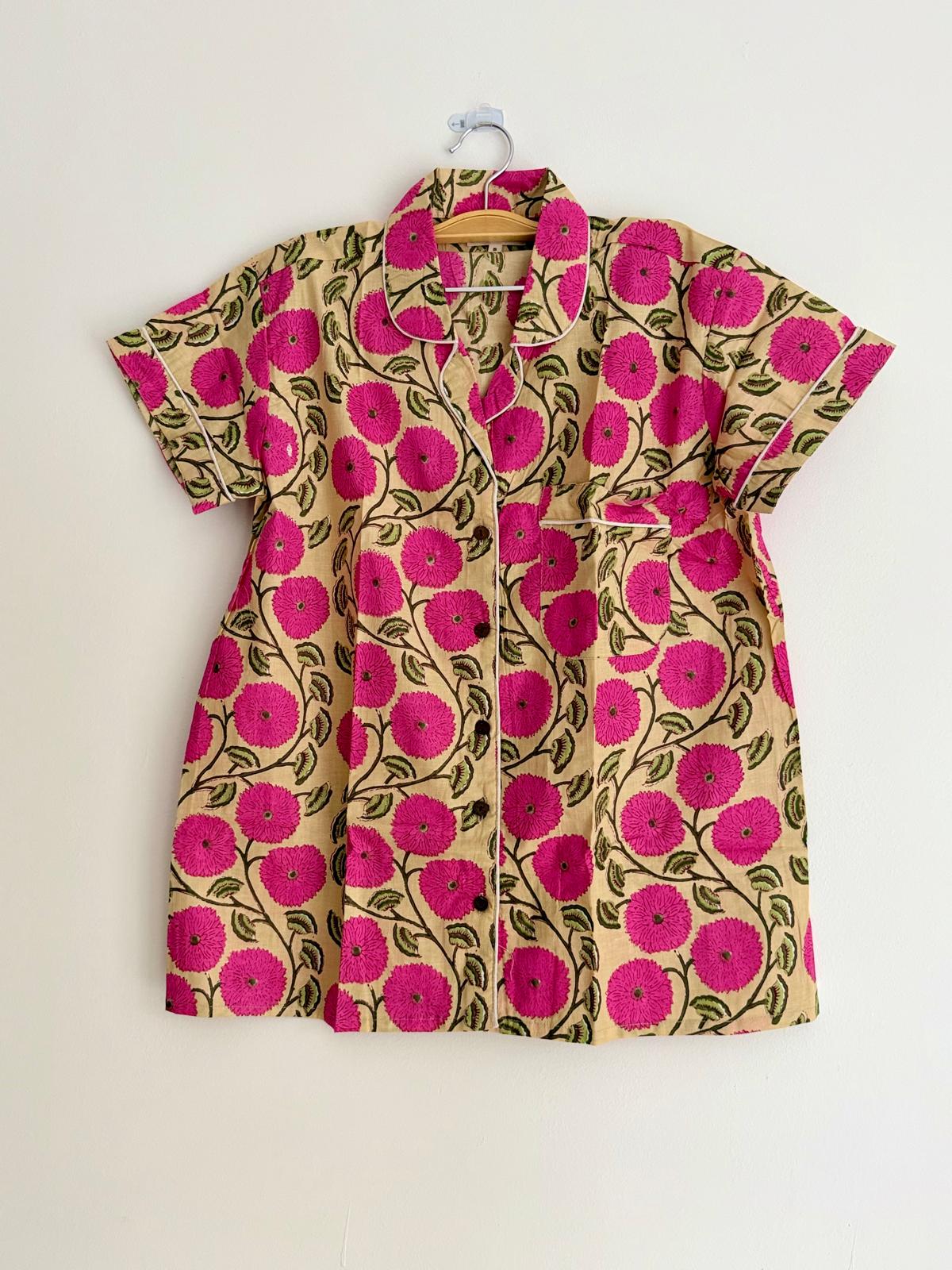 Pink Floral Short PJ