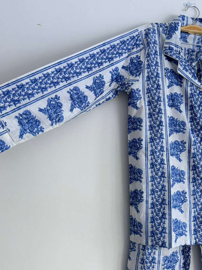 Blue Bloom Cotton PJ's