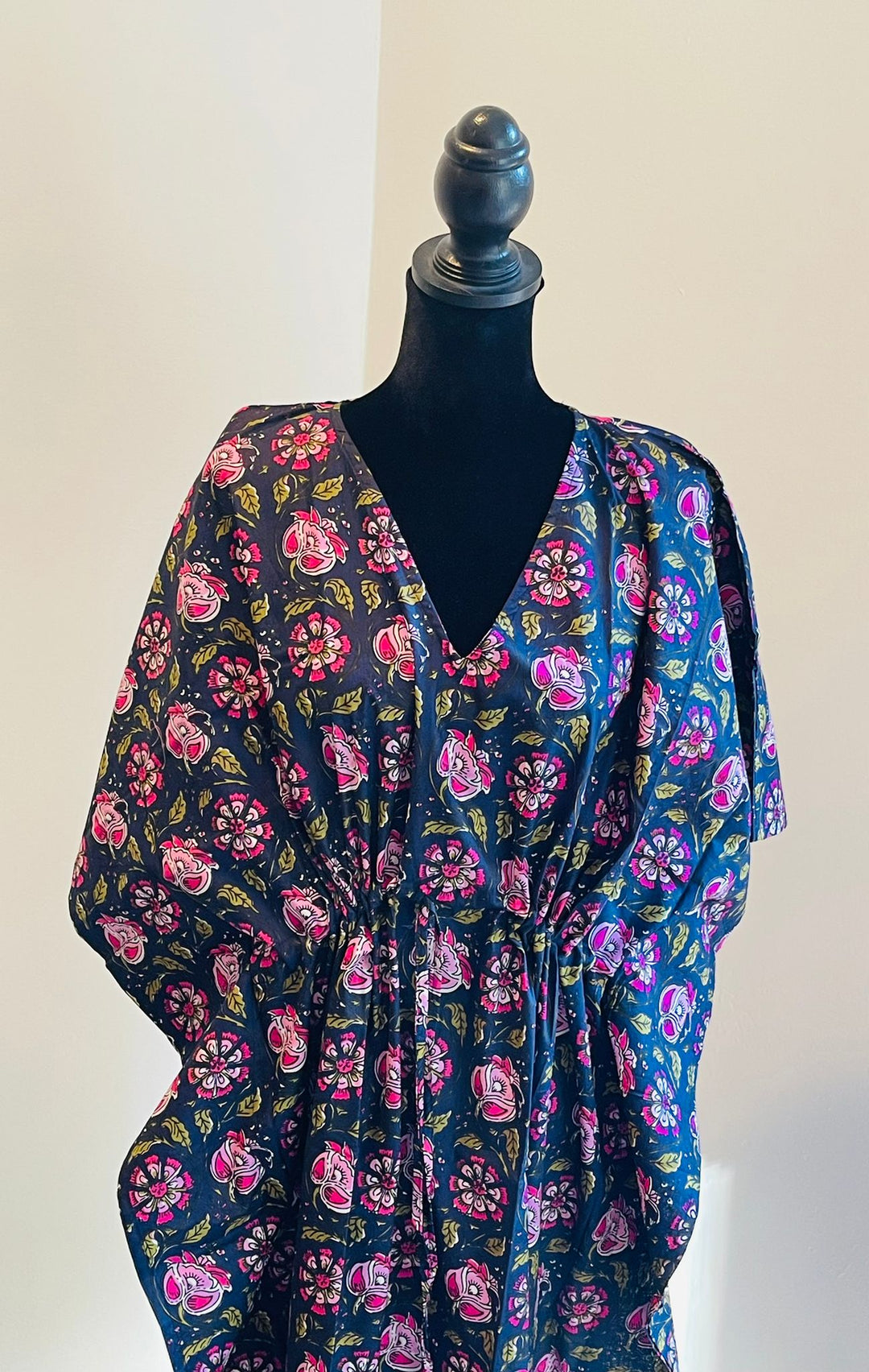 Hand-Block Print Cotton Kaftan