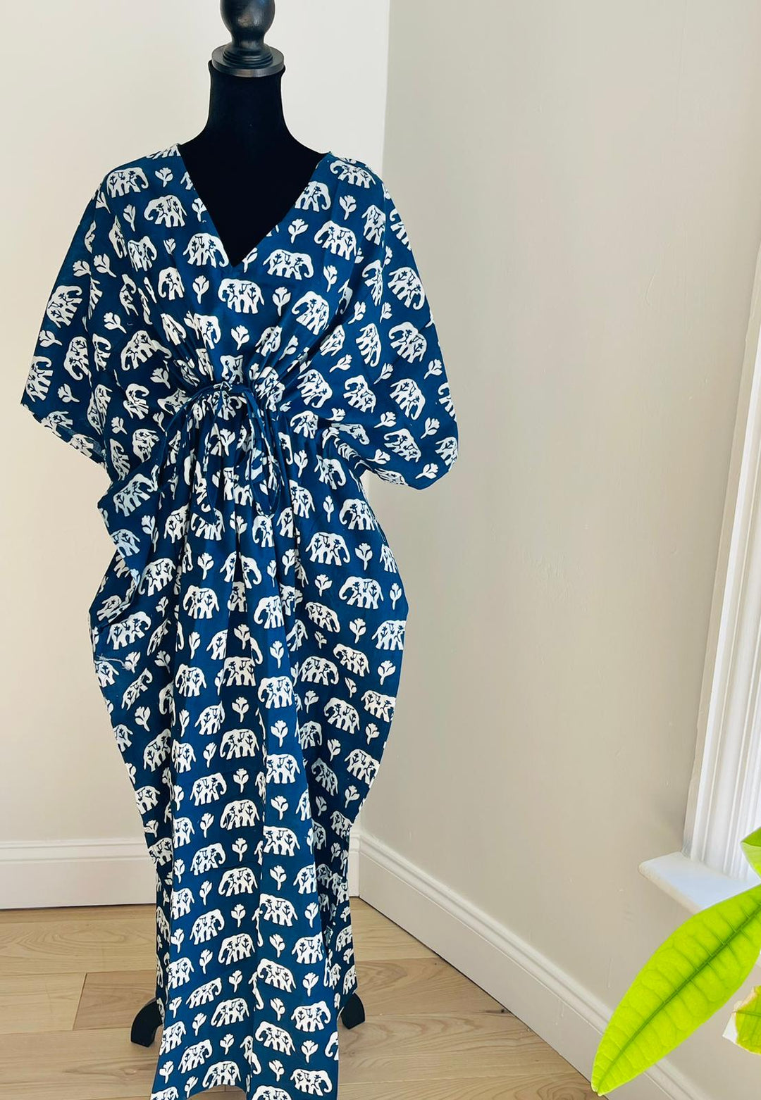 Hand Block Print Cotton Kaftan