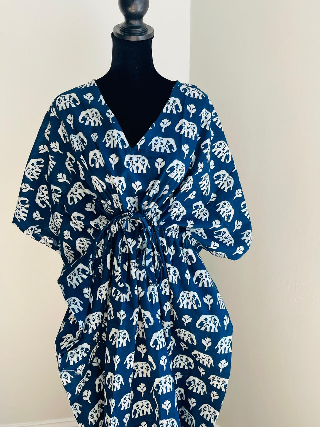 Hand-block Print Cotton Kaftan